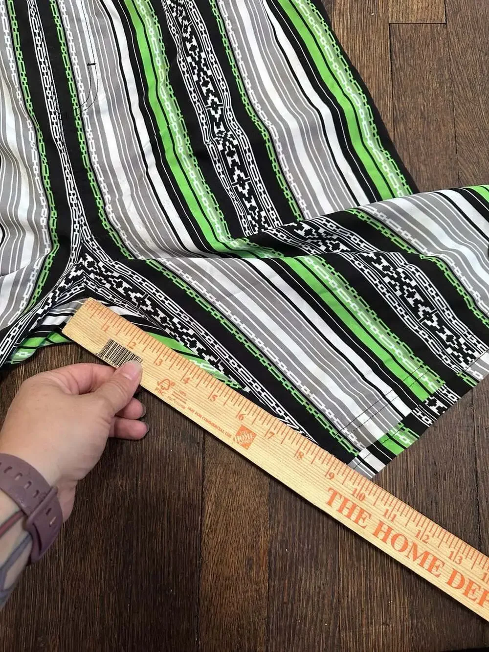 Vintage Maui and Sons Striped Board Shorts with Mesh Lining Size M Tall
